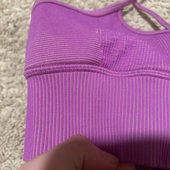 Alo Yoga Women's Purple Sports Bra - Picture 5 of 5